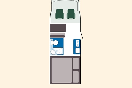 Camper X13 Grundriss