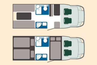 Wohnmobil X20 Umriss